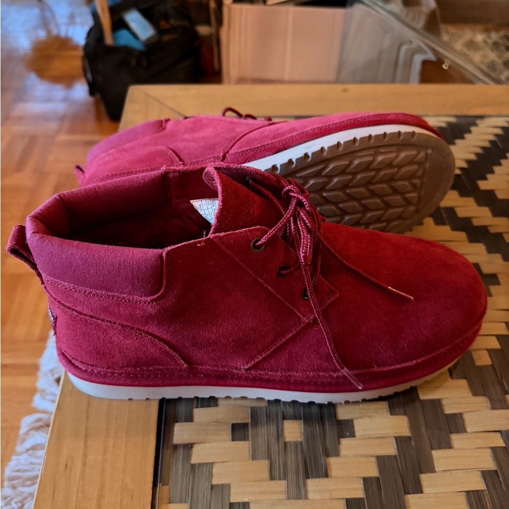 Koala Ugg burgundy Suede High-Top Sneakers